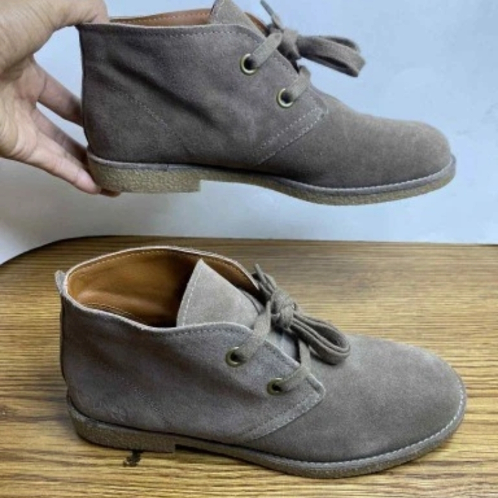 Lucky Brand Womens LP-Emillia Lace up Leather Ankle Boots  Chukka Style Size 6.5 - Picture 2 of 11